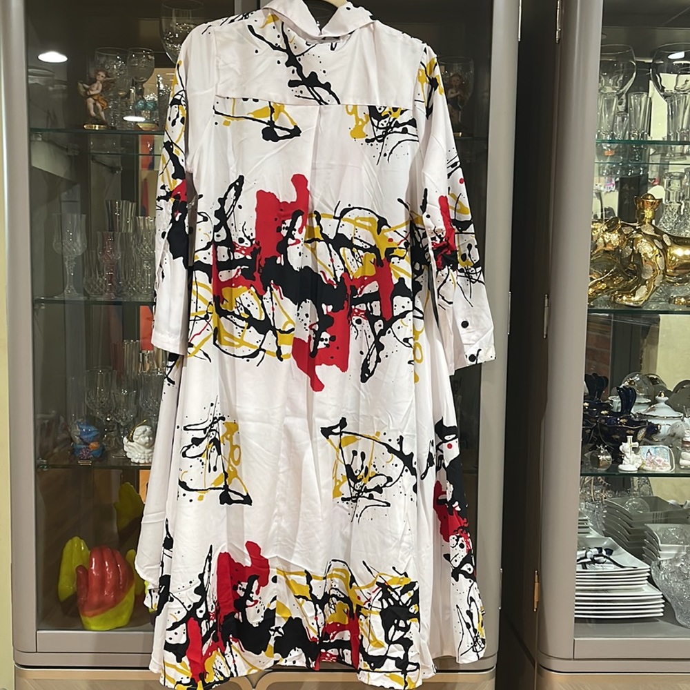 COPY - Step In style M Long Sleve Shirt Dress - Picture 3 of 4